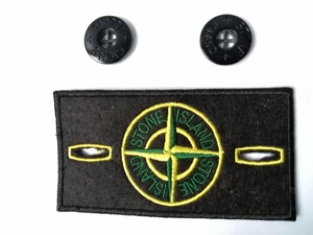 Stone Island Badge Patch Aufnäher Knöpfe Logo Label Tag - 1