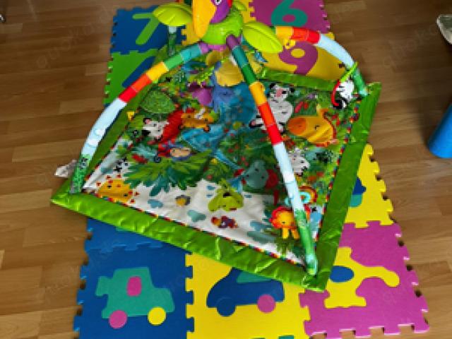 Fisher-Price Rainforest Erlebnisdecke, Spieldecke + Puzzle Zahlen - 1